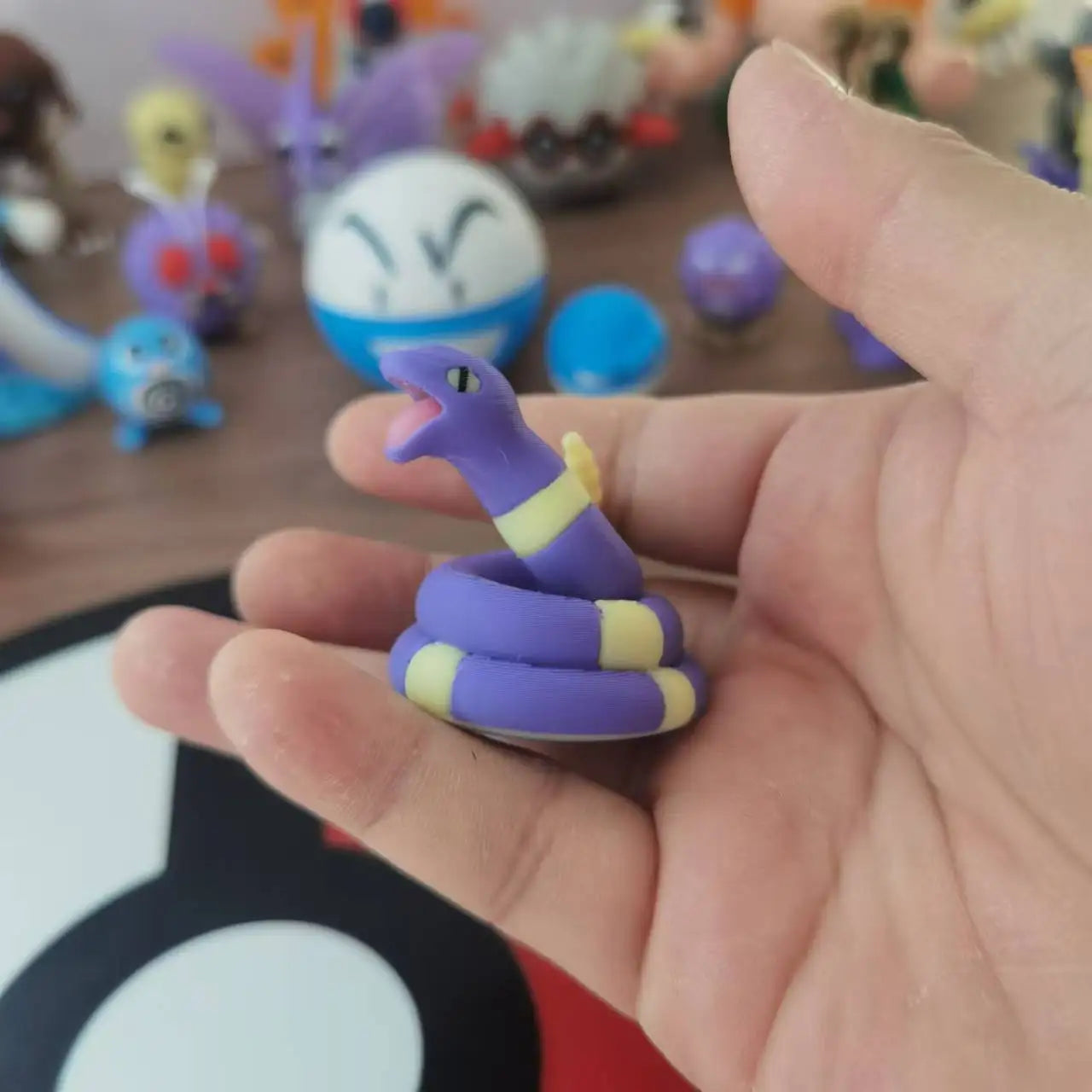 Cartoon Anime Figures Arbok Ekans Proportion World 1:20 Diy 3D Printing Kawaii Character Desktop Model Kids Toys Gifts