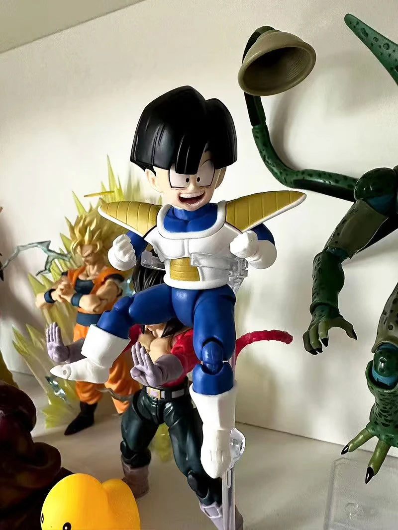 11cm Anime Dragon Ball Z Figures Combats Son Gohan Action Figure PVC DBZ Namek Childhood Gohan Shf Movable Collection Model Toys