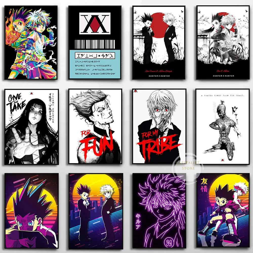 Hunter x Hunter Retro Poster