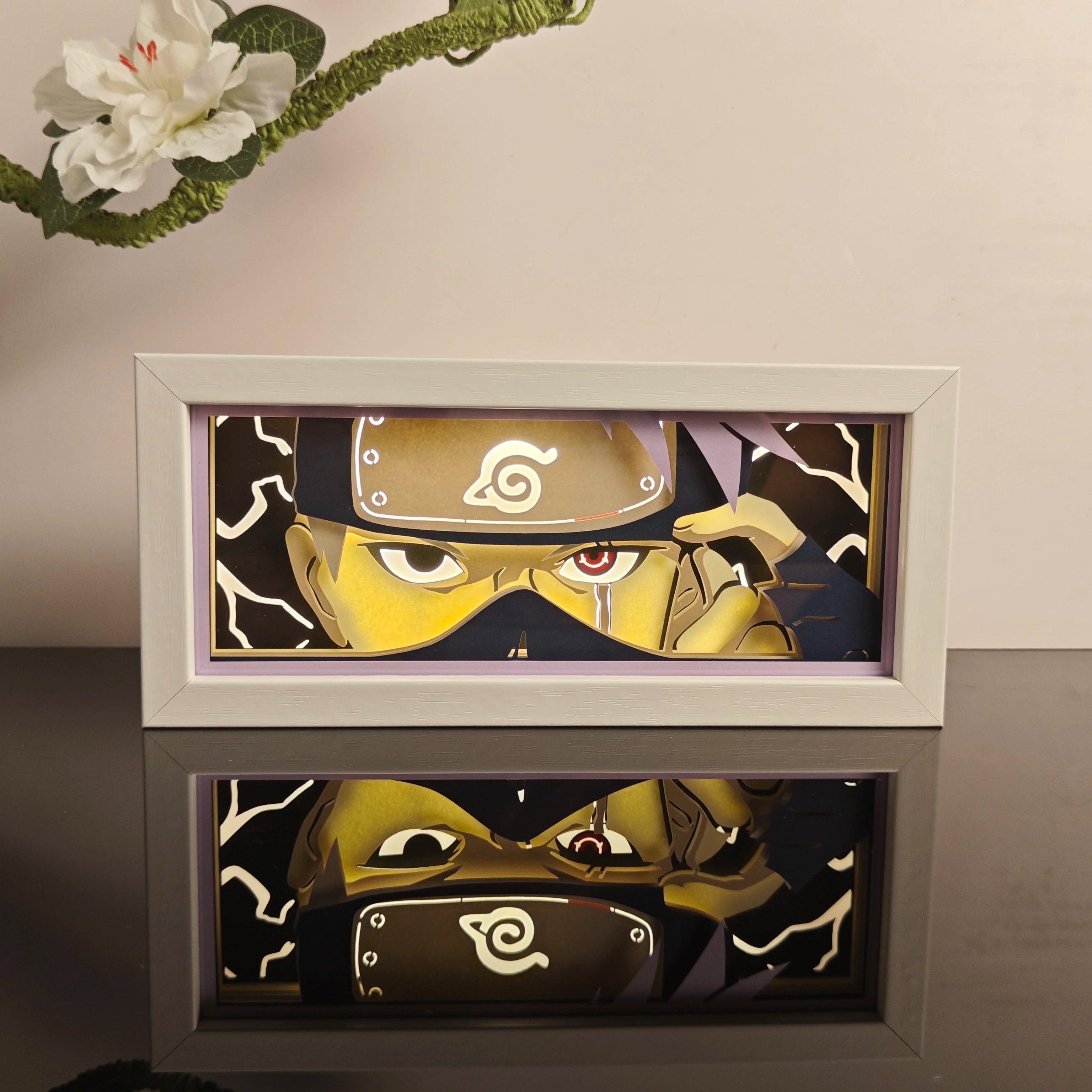 Anime Night Light Color Paper-Cut Light Remote Control Seven Color Change Party Room Cartoon Decoration Night Light