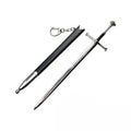 22cm Silver Sword The Anduril Narsil Sword  Movies Peripheral Medieval Metal  Model Samurai Keychains Ornament Crafts Toys