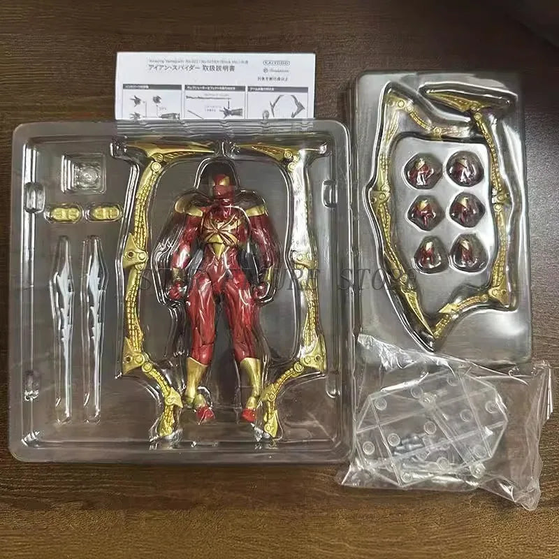 Amazing Yamaguchi Flash Spider-man Action Figure PVC Movable Collectible Toys Revoltech Black Panther Flashpoint Figures Model