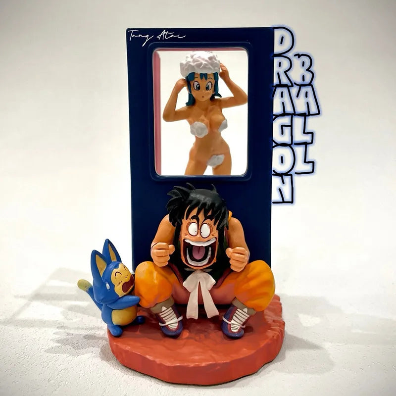 9cm Anime Dragon Ball Z Puar Figure Yamcha Figurine Bulma Pvc Action Figures Statue Collectible Model Toys Gifts