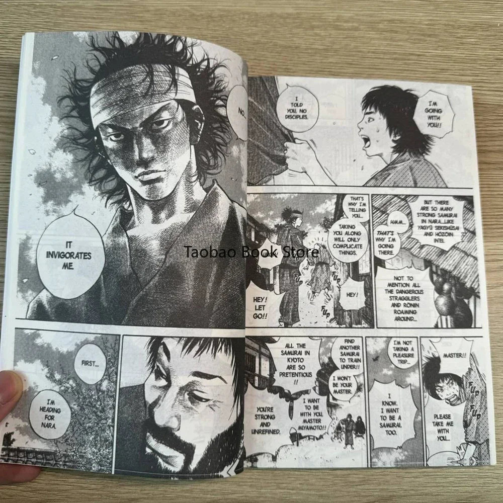 Anime Vagabond Volume 1-3 Miyamoto Musashi Japanese Teen Mystery Romance English Comic Book Manga Book English Version