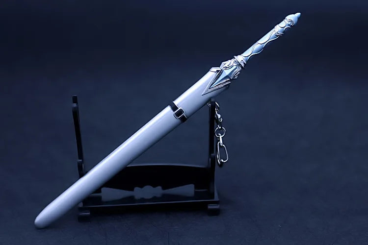 Sword Art Online 22CM Elucidator Anime Kirito Weapon Yuuki Asuna Green Rose Sword Real Steel Katana SAQ Japanese Catanas Toys