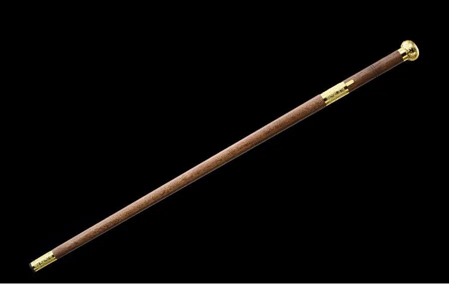 92cm Chinese Staff Sword Carbon Steel Blade Sharp Real Rosewood Scabbard Walking Stick Samurai Sword Ready Battle Dragon Katanas