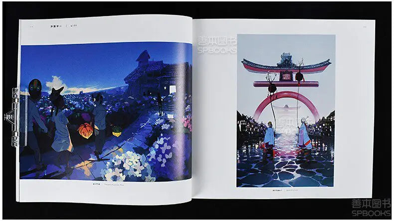 4 Books Set Japanese Original Illustration Art Book Dark Fantasy Nostalgia Parallel Scenes Can Purchase Separately