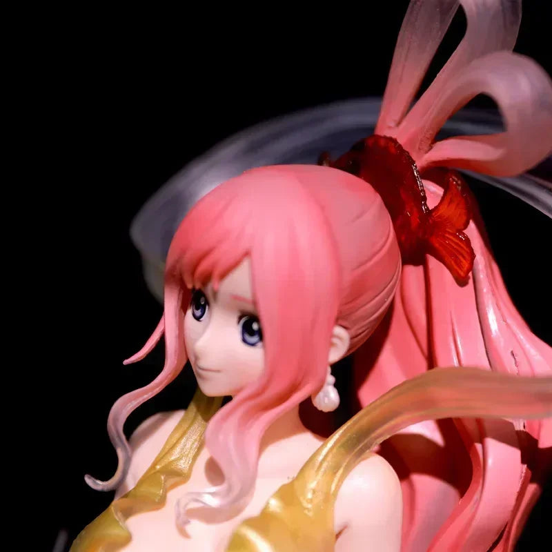 One Piece Shirahoshi Hold Luffy In Hand Action Figures Model Doll Toys Collectible Desktop Ornaments Kids Birthday Mas Gifts
