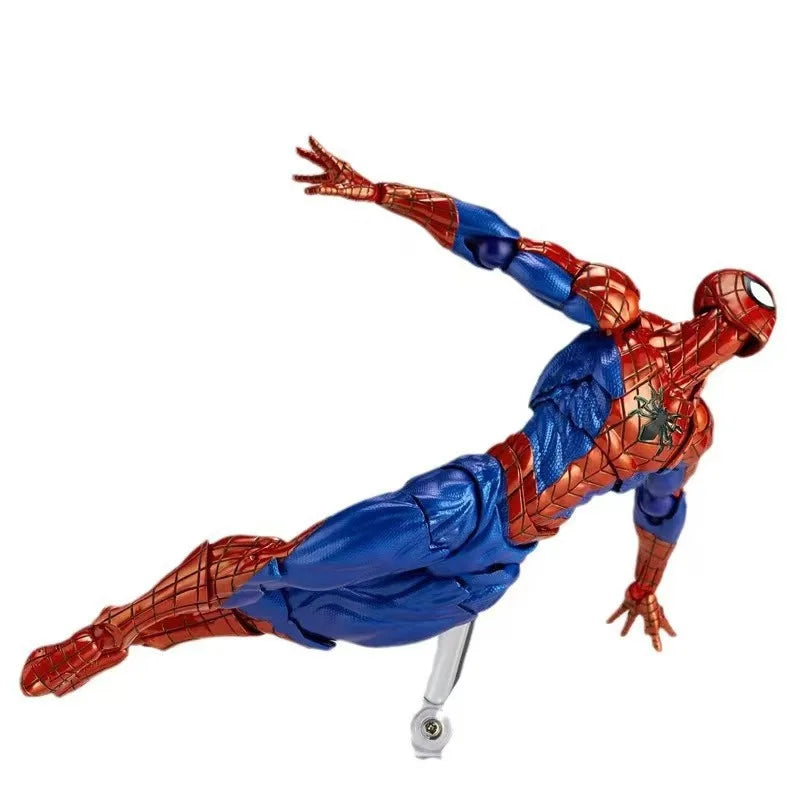 16cm Anime Spider-man 2.0 Revoltech Amazing Yamaguchi Peter Parker Dolls Action Figures Model Spiderman Toys Christmas Gift