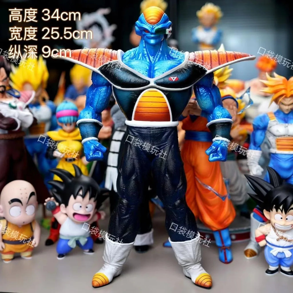 Anime Dragon Ball Z Burter Figure Ginyu Force Action Figures 34cm Pvc Gk Statue Collection Model Toys Gifts