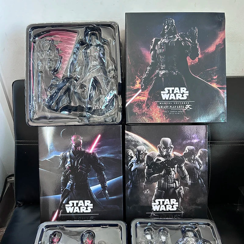Play Arts Boba Fett Darth Vader Maul Stormtrooper Star Wars Figure Action Figures Model Collectible Gift For Boyfriend Funny Toy