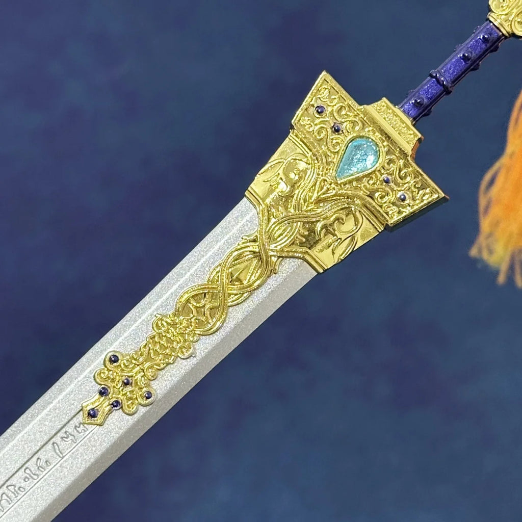 8.6inch Metal Elden Ring Katana Anime Ninja Knife Real Japanese Katana Steel Royal Greatsword Original Samurai Sabre Toy Gift