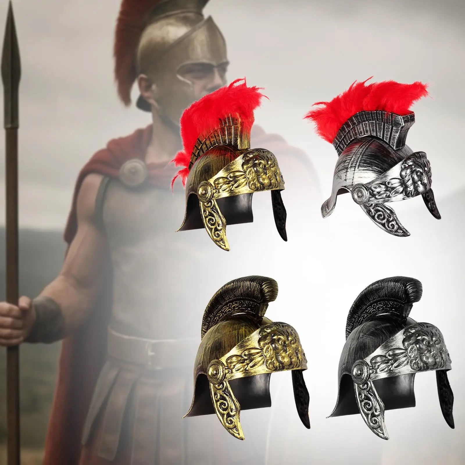 Sparta Helmet Medieval Armour for Home Decor Stage Performance Cosplay Prop