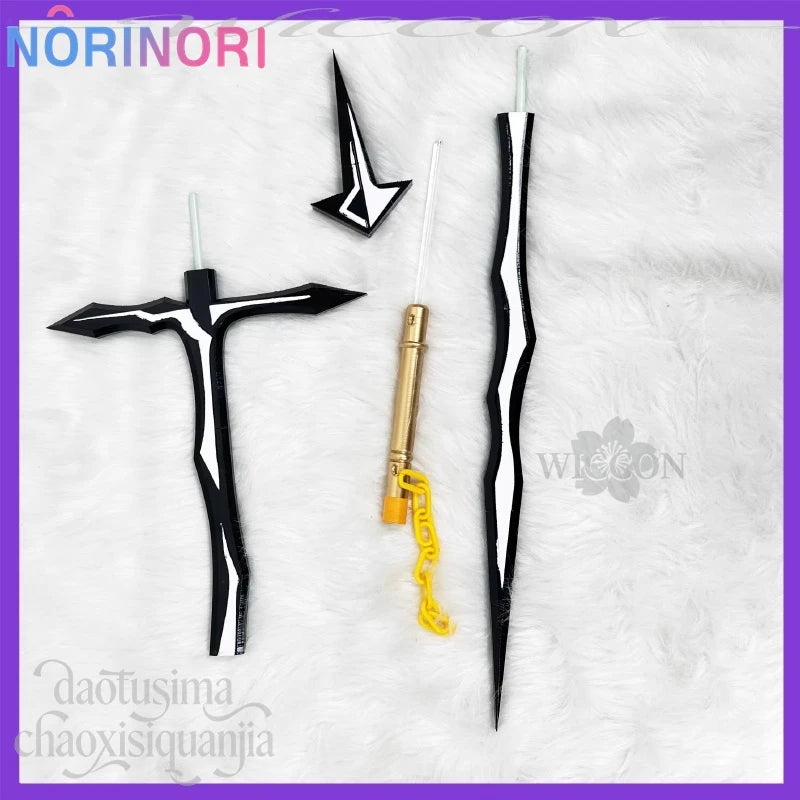 Anime Game Limbus Company Cosplay Rien 3D Polylactic Acid Half Mask Fake Props Accessories Handsome Goth Halloween Props