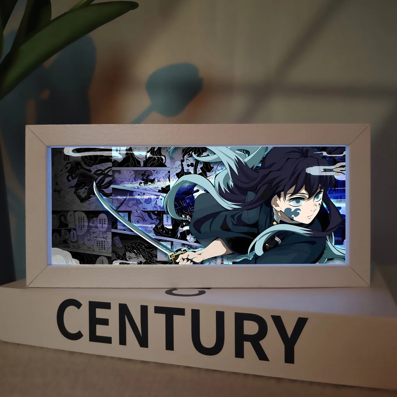 Demon Slayer Anime Merchandise Led Night Light Exquisite Painting Bedroom Atmosphere Desk Lamp Desktop Decoration Ornament Gift