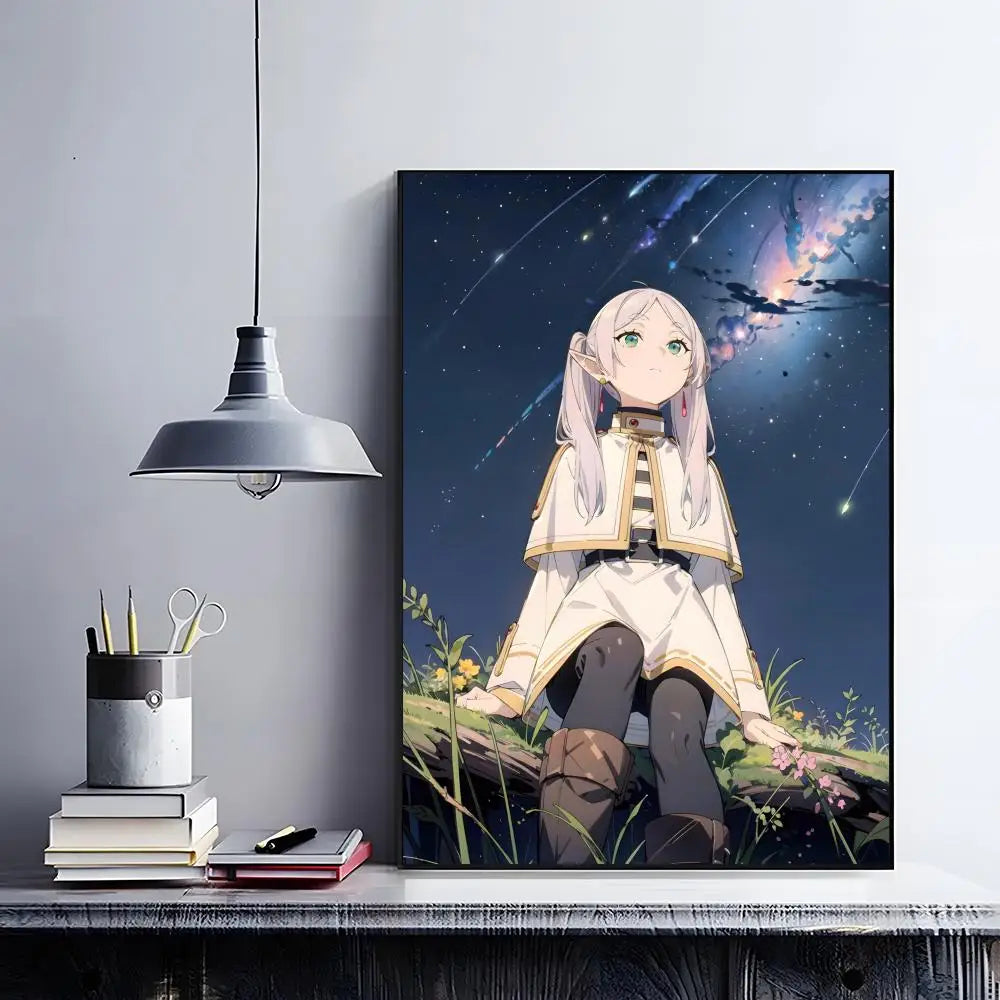 Frieren Retro Anime Poster