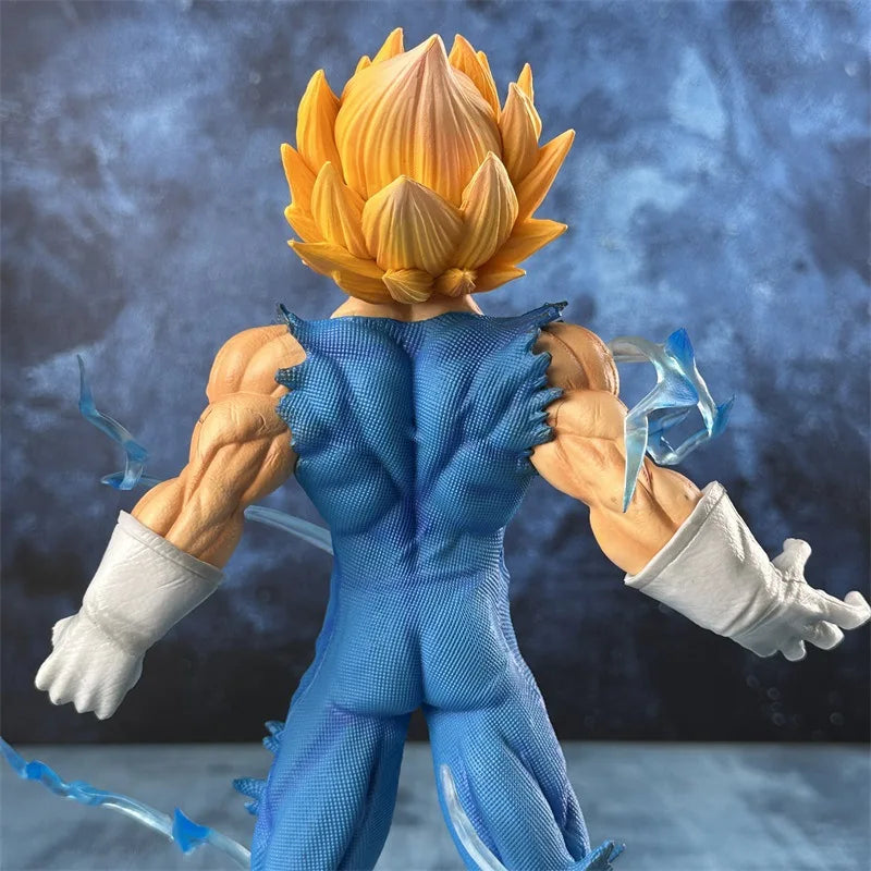 27cm Dragon Ball Z Majin Vegeta Anime Figure Self-destruct Super Saiyan Action Figures Pvc Statue Figurine Model Toys Gift