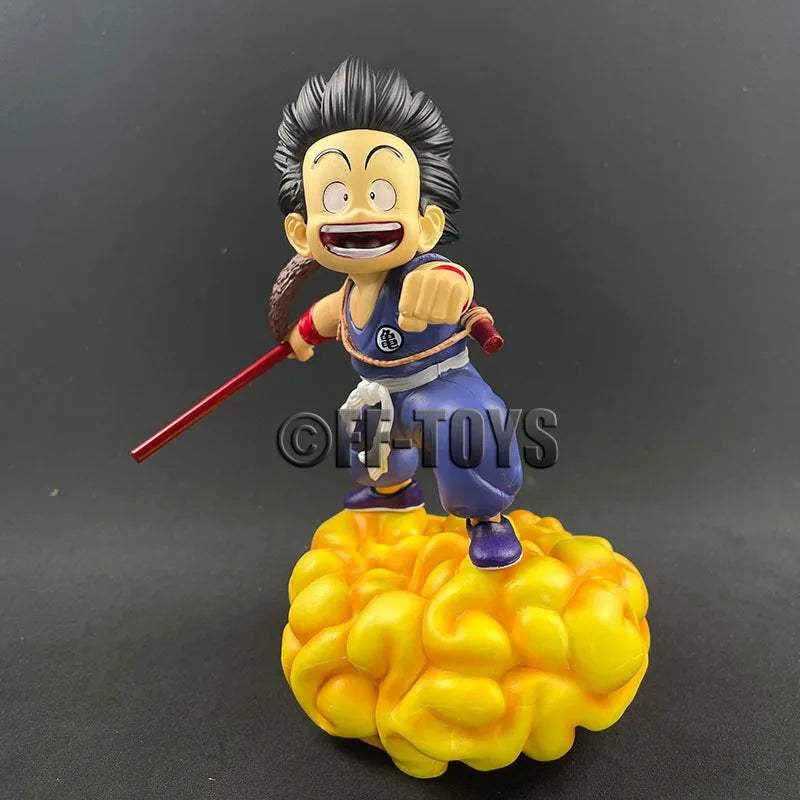 Dragon Ball Z Figure Son Goku With Cloud Anime Figures Super Saiyan Son Goku Gk Statue 14cm Pvc Collection Model Toy Gifts