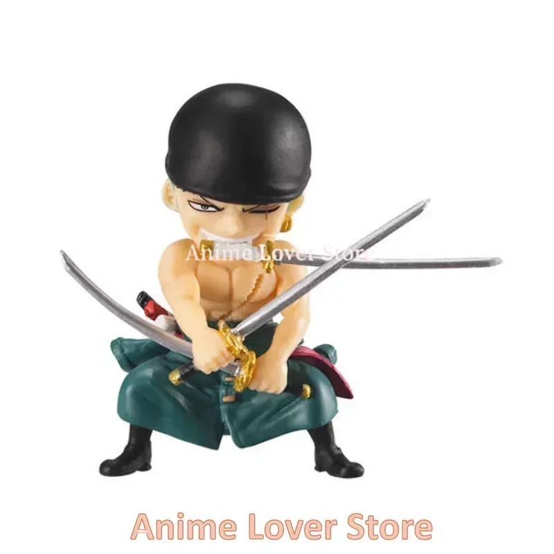 Bandai Original One Piece Gashapon Devil Fruits Vo.8 Zoro Perona Franky Mihawk Sunny Brook Anime Figures Toys for Kids Gift
