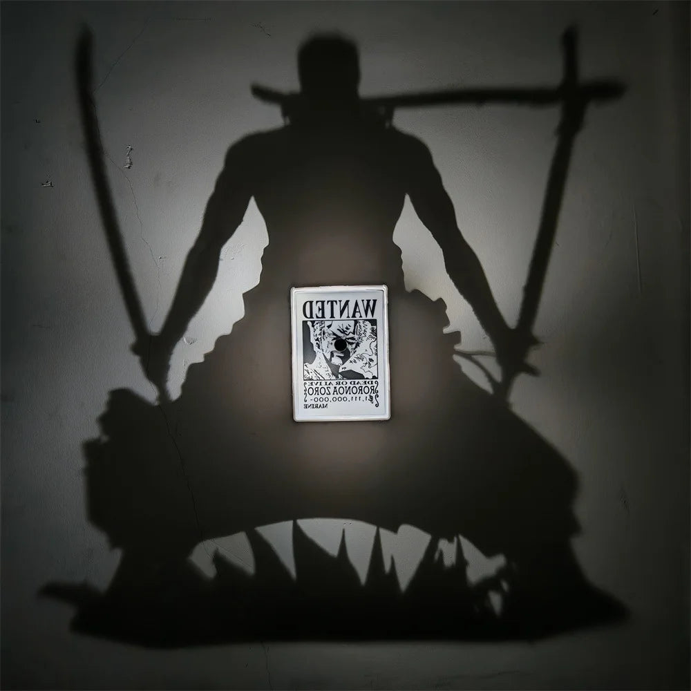 LED Anime Shadow Projection Lamp Creative Silhouette Night Light Room Decor Atmosphere Lamp Gift Anime Fans Bedroom Party Decor
