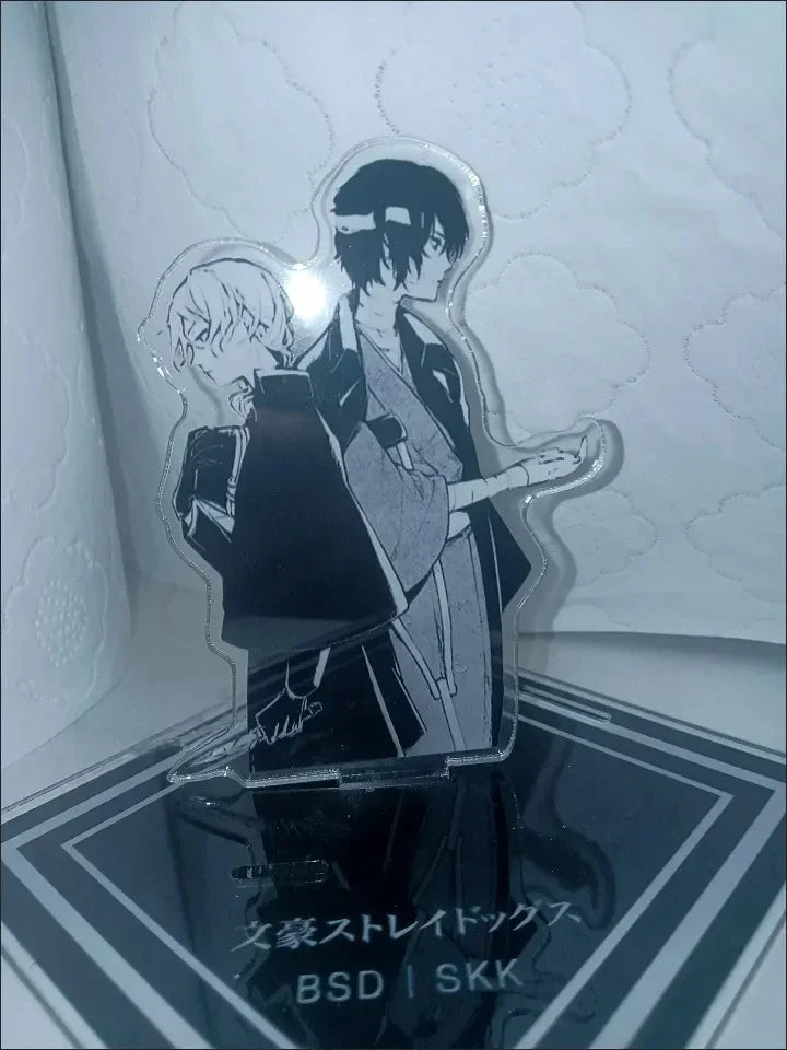Anime Action Toy Figures Scene Combination Furnishing Articles Dazai Osamu Nakahara Chuya Acrylic Doll Collection Friend Gift