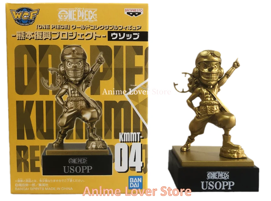 Bandai Original One Piece WCF Kumamoto Revival Plan Luffy Zoro Sanji Nami Usopp Robin Jinbe Chopper Anime Figures Toys for Kids