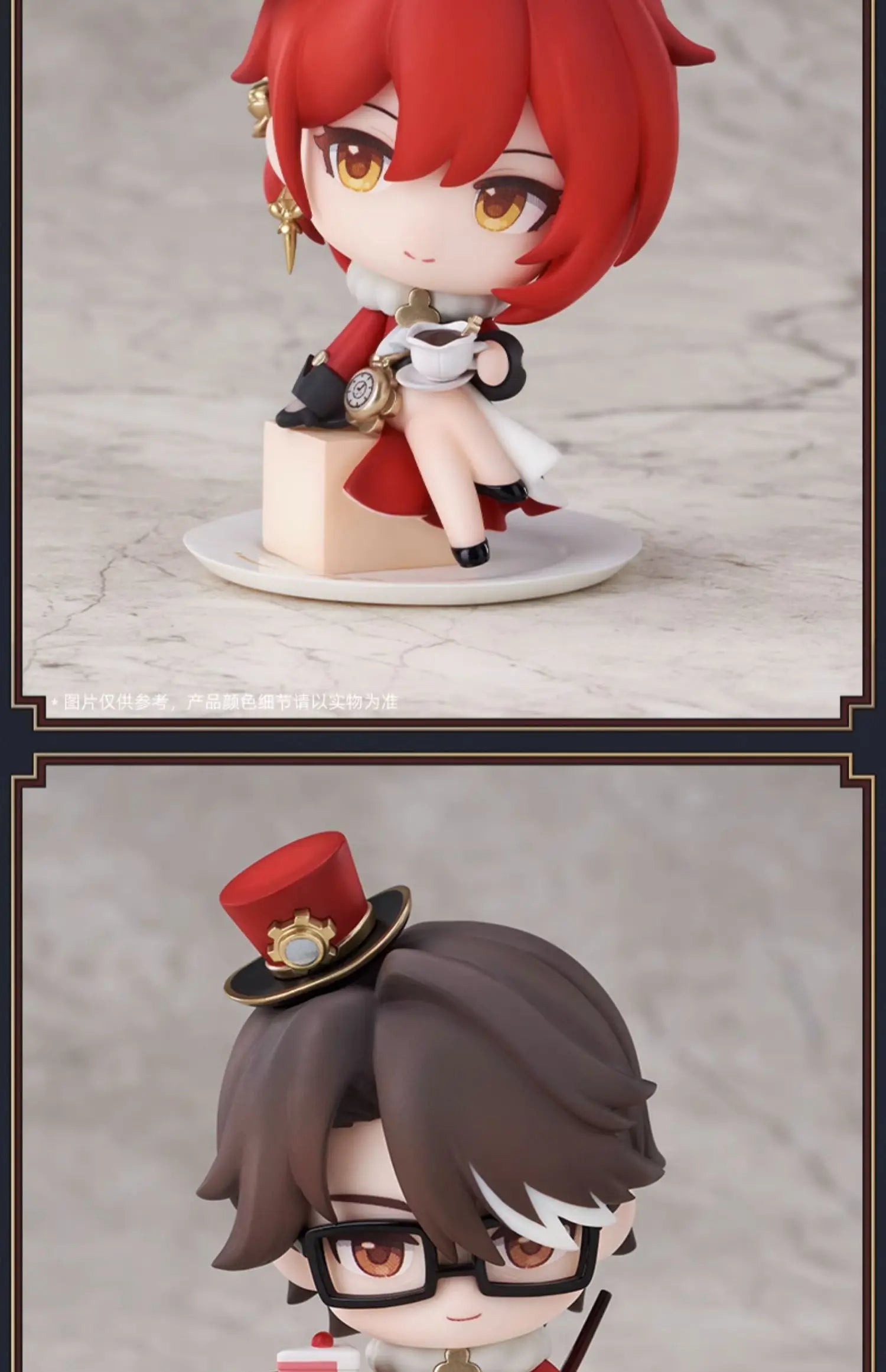 original Honkai Star Rail Peripherals Figures toys March 7th Dan Heng Himeko Train welcome tea party Brand New Genuine gift