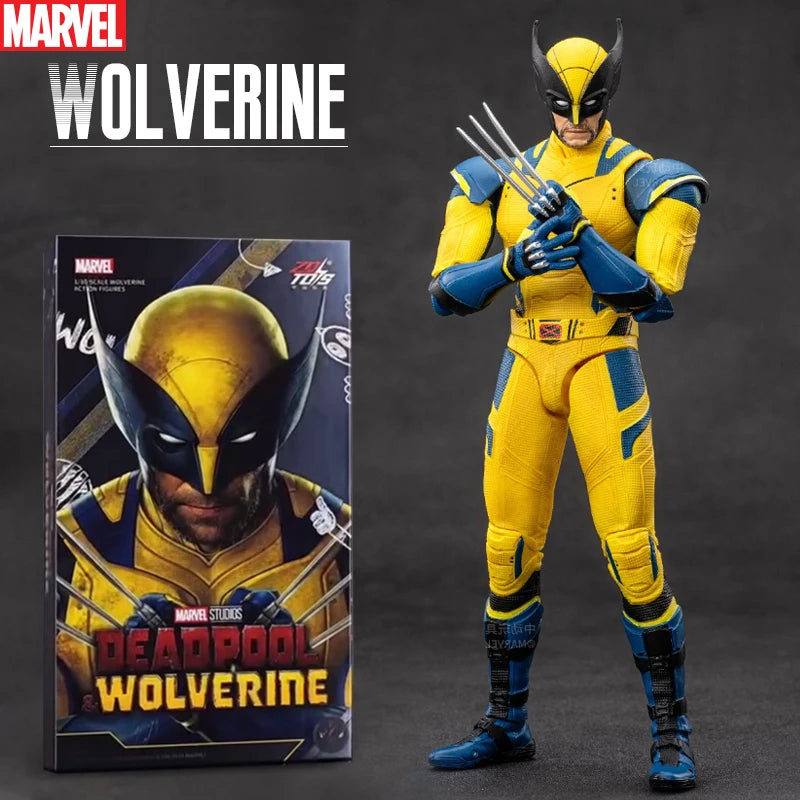 New ZD Toys Deadpool & Wolverine Model 7in 1/10 Action Figures Wolverine Model Marvel Superheroes Collection Ornaments Boy Gifts