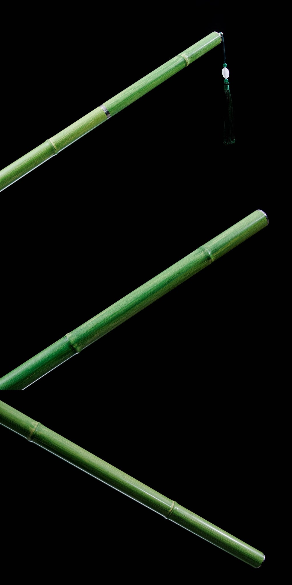 112cm bamboo joint walking stick sword ready for combat with sharp edge.Samurai sword made of real steel. Katana for ninja arts
