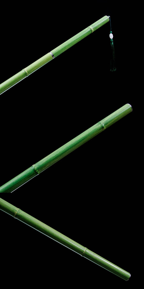 112cm bamboo joint walking stick sword ready for combat with sharp edge.Samurai sword made of real steel. Katana for ninja arts