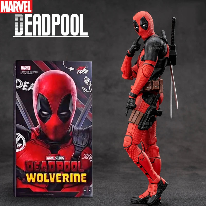 New ZD Toys Deadpool & Wolverine Model 7in 1/10 Action Figures Deadpool Model Marvel Superheroes Collection Ornaments Boys Gifts