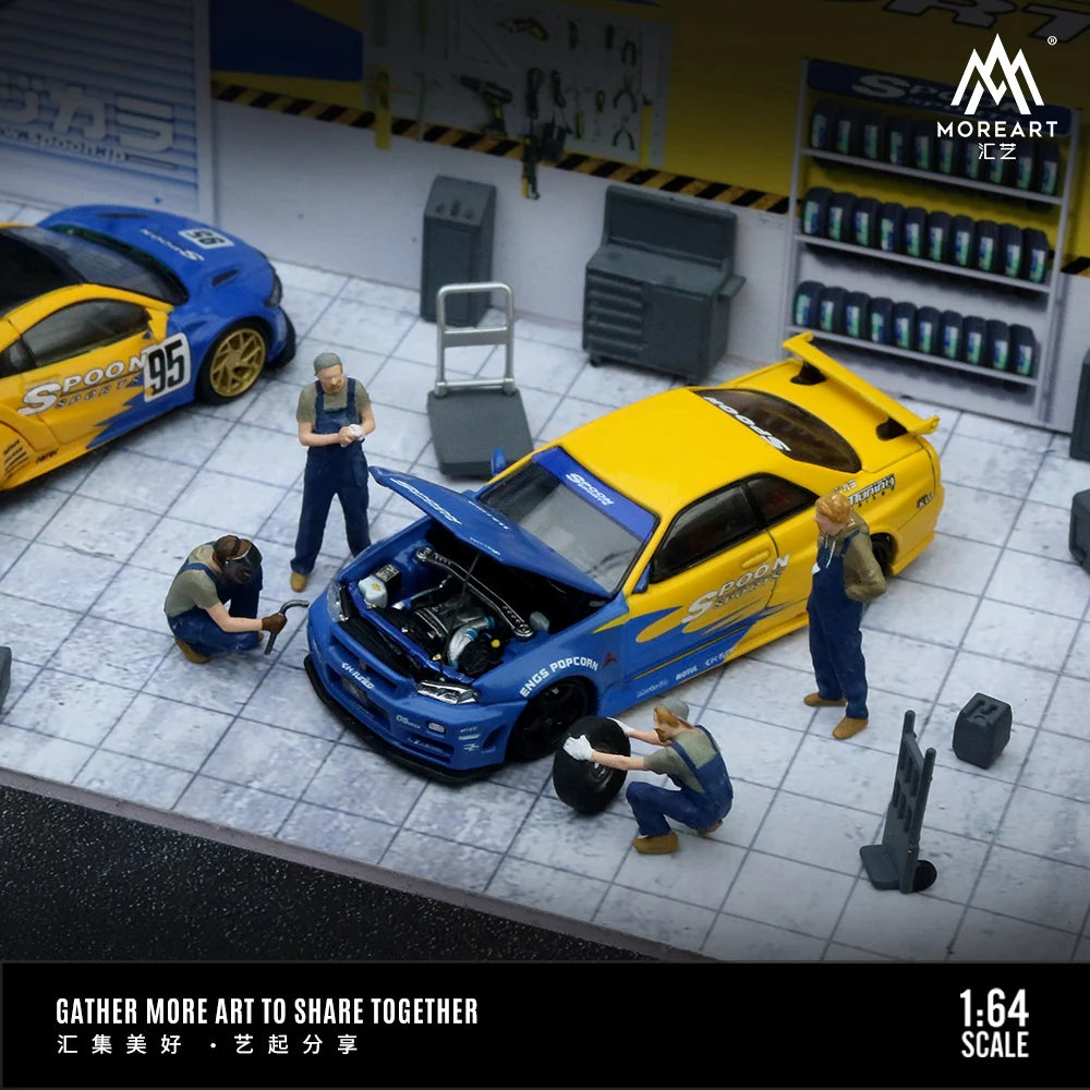 TIME MICRO MoreArt 1:64  Model Car Figures for Display&Collection Repair Women Set Scene for Display & Collection & Decoration