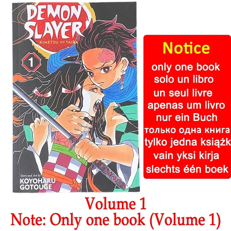 Anime Demon Slayer Volumes Yaiba Japanese Teen Fantasy Science Mystery Suspense Manga Comic Books English