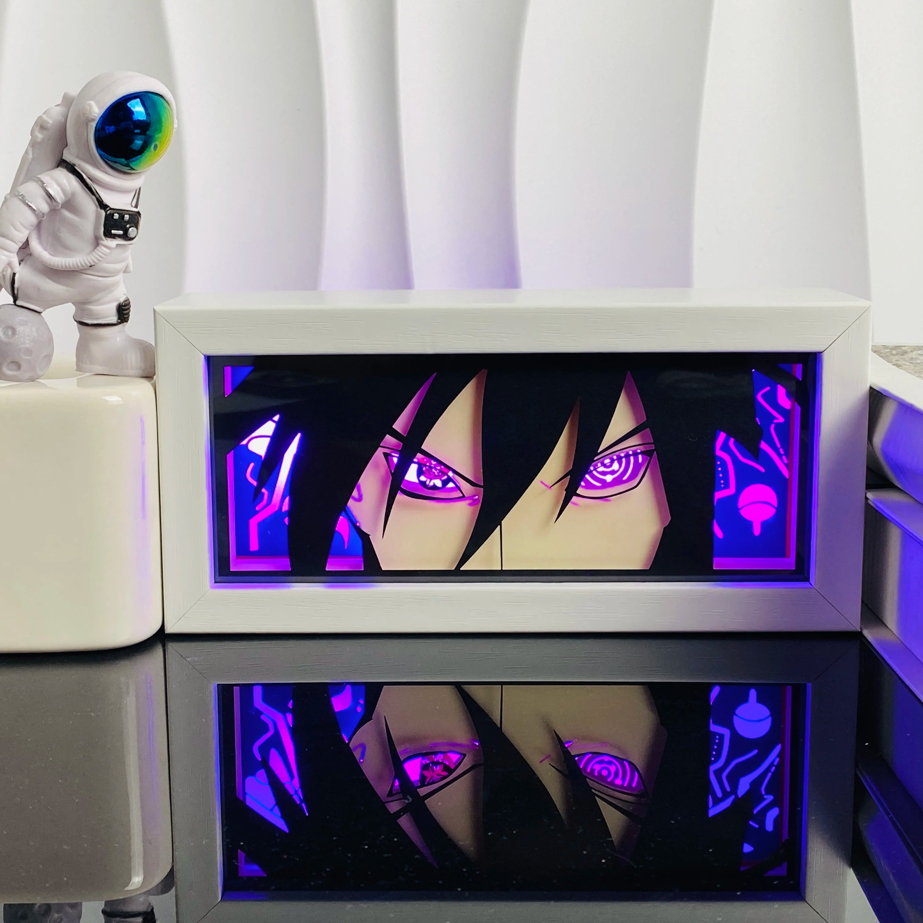 Anime Led Light Lamp For Room Decor Paper Cut Shadow Box Birthday Bedside Remote control Nightlight Manga Light Box Friend Gifts