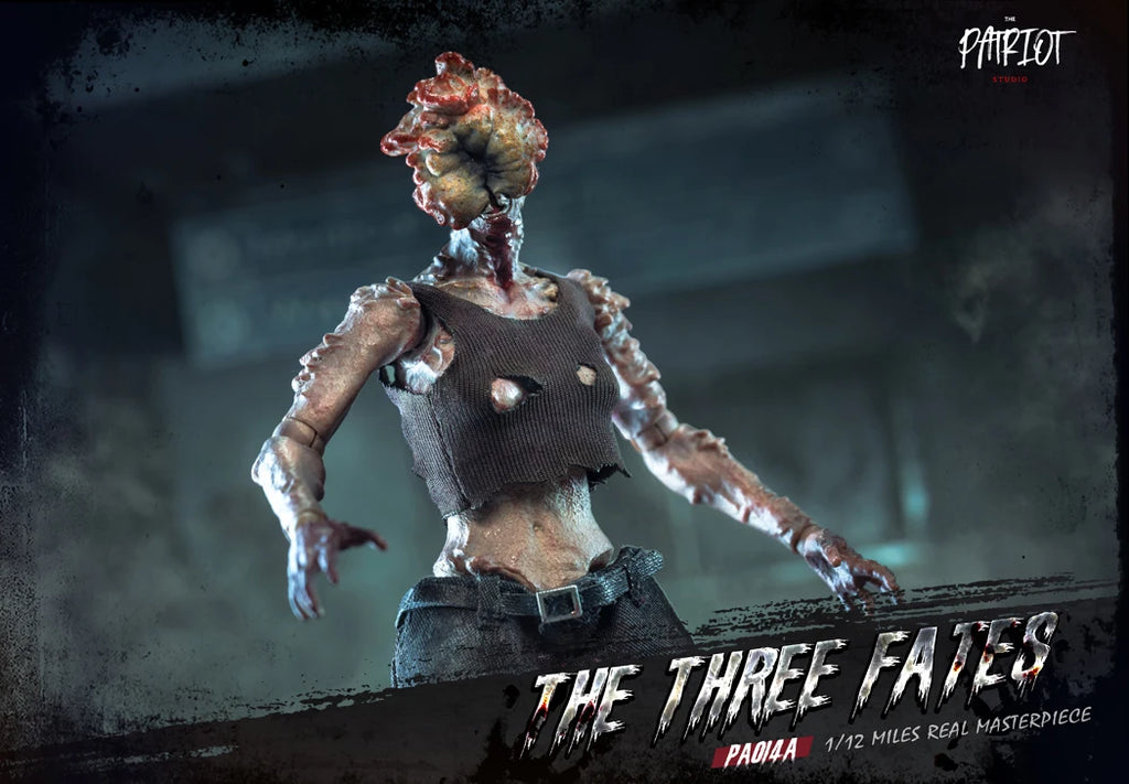 In Stock Patriot Studio The Last of Us Clicker The Three Fates Zombie 1/12 Cloth Gown Action Figures Toy Gift Collection