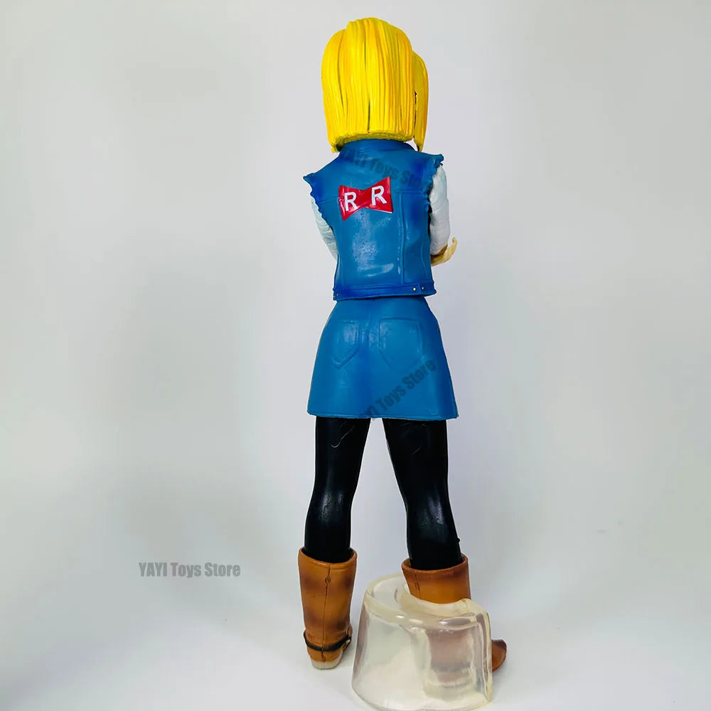 Hot Dragon Ball Z Android 17 18 Anime Figure Android 18 PVC Action Figures Collection Model Toys for Children Christmas Gifts