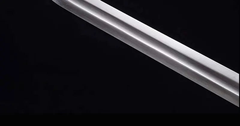 Shirasaya,Full Tang Real Steel Sword, Real Steel Blade, Wood Sheath, Double Edges, Metal Decoration,Home Ornament