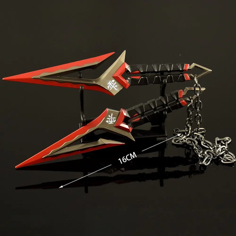 6.3in Valorant Katana Swords Real Size Japanese Samurai Sabre Alloy Knife Sword Anime Cosplay Prop Katana Home Decoration Gift