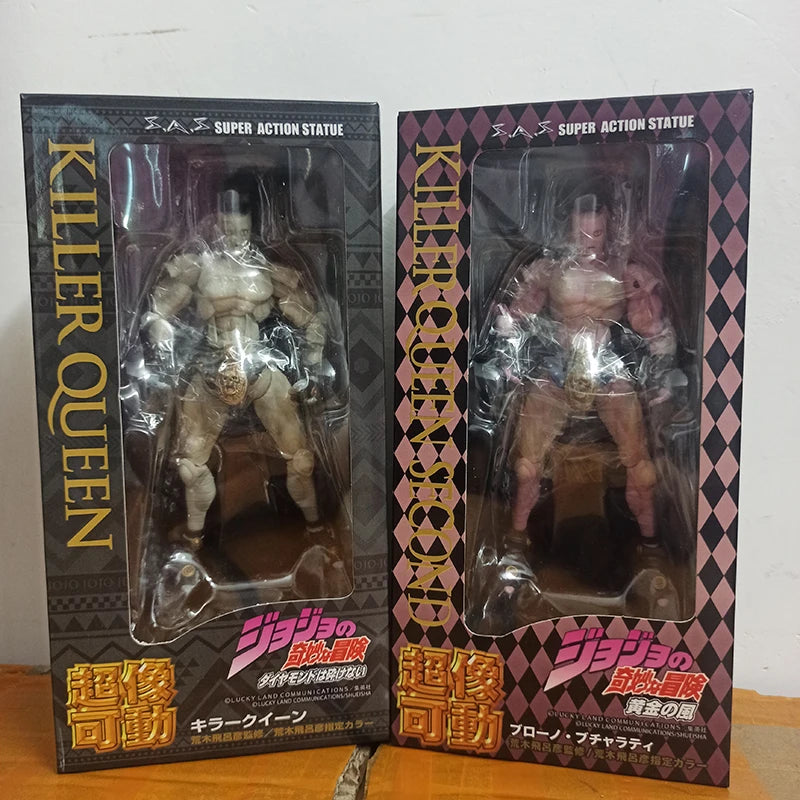 Anime Jojo Bizzare Adventure Figure Jotaro Kujo Star Platinum Kujo Jotaro Group Josuke Higashikata Killer Queen Second Figures