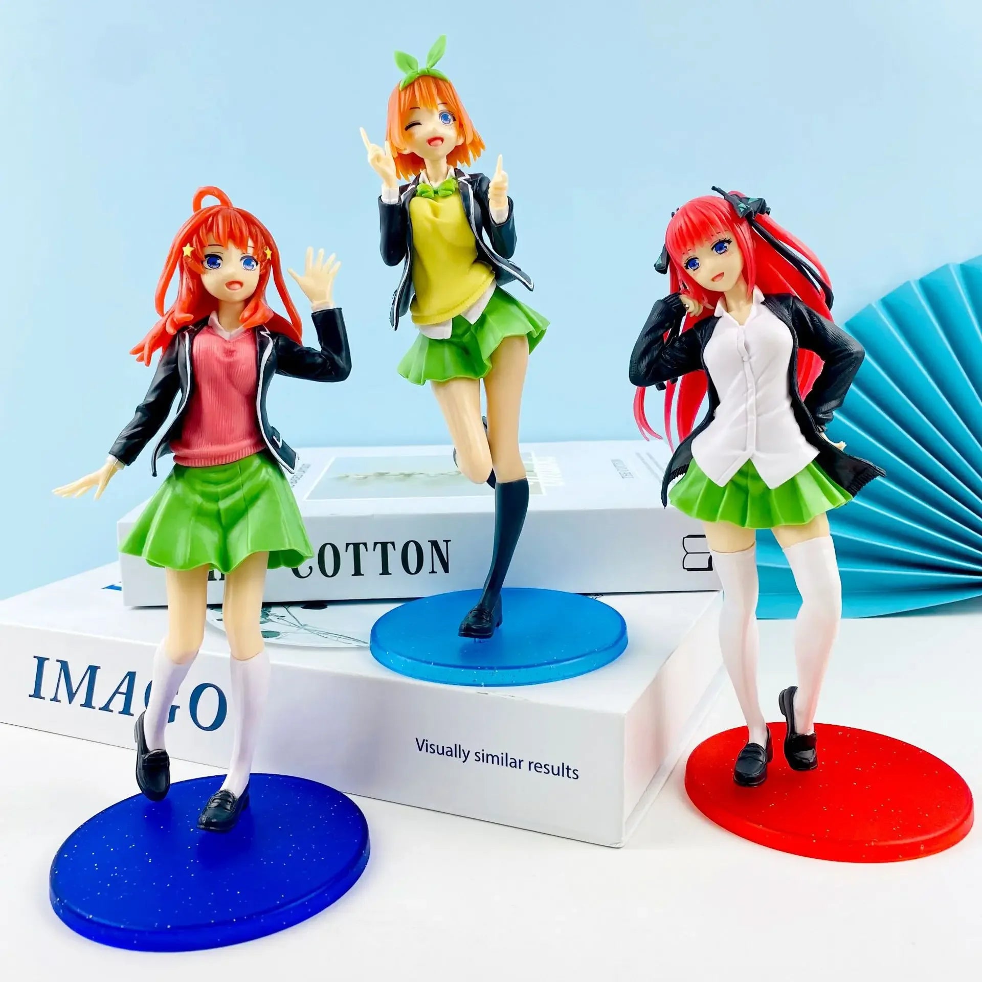 The Quintessential Quintuplets Anime Figures Nakano Ichika Nino Itsuki School Uniform Standing Static Collection 20CM PVC Toy