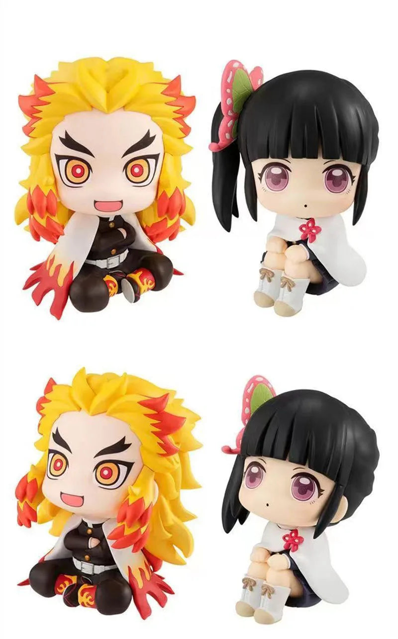 Anime Demon Slayer Doll Toy 6cm Nezuko Tanjirou Zenitsu Inosuke Kyoujurou Kanawo Action Figures Model Toy Kid Xmas Birthday Gift