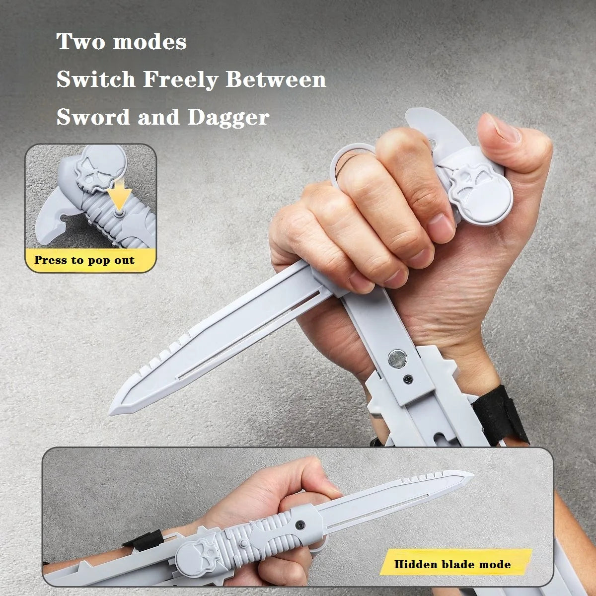 Assassin's Sleeve Sword Retractable Rotatable BladeToy Weapons Child Toy Interactive Cosplay Props Game Toy Birthday Party Gift
