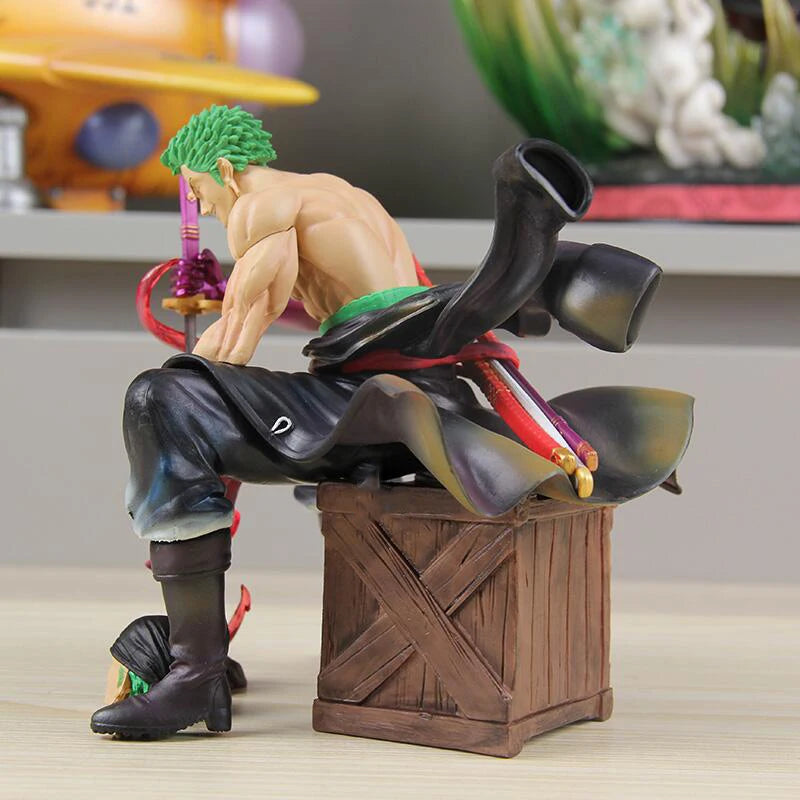 One Piece Zoro 15cm Figures Roronoa Zoro With 2 Heads Anime Figurine Pvc Statue Model Desk Collection Doll Decoration Toys Gifts