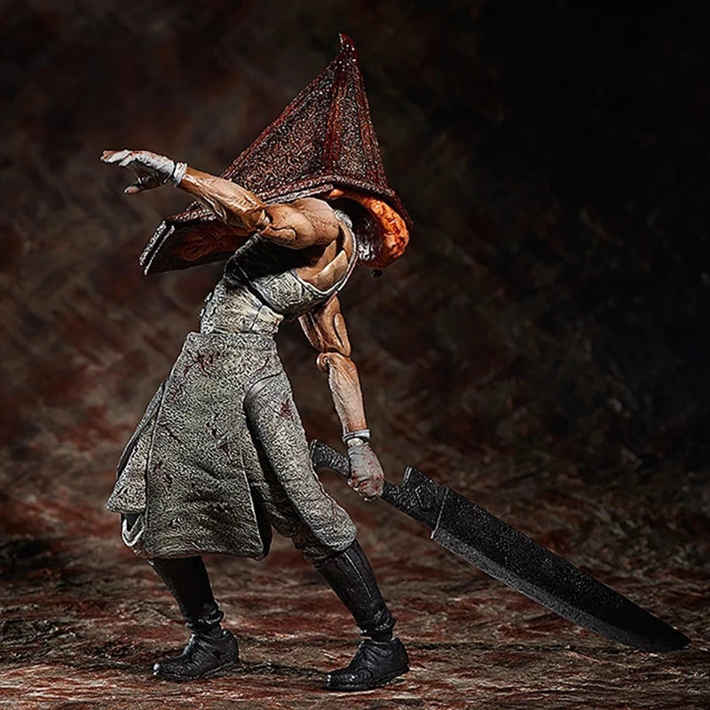 17cm Figma Sp-055 Silent Hill Revelation 3D Figure Red Pyramid Thing Action Figures PVC Collection Pyramid Head Model Toys Gifts