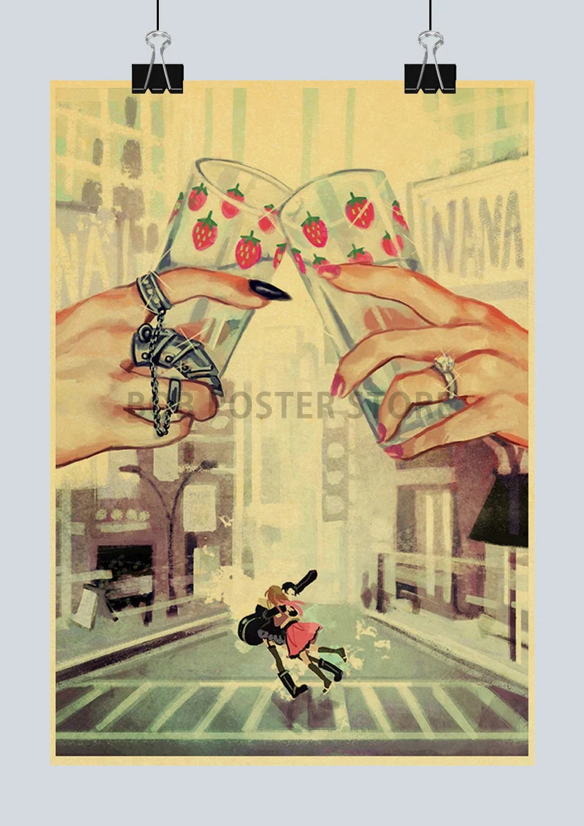 NANA Retro Kraft Paper Poster