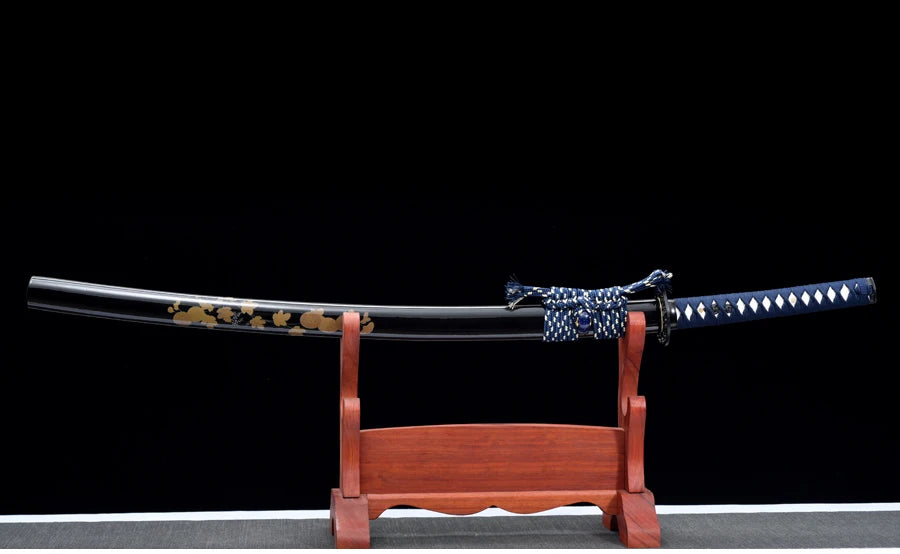 Masahiro Katanas Folded Blue Blade Home Decoration Swords Handmade Full Tang 41 Inch Last Warrior Swords