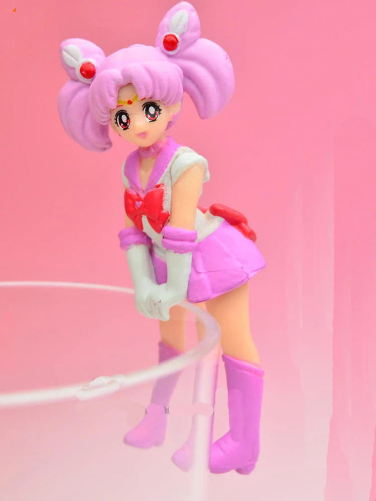 Anime Figure Gacha Sailor Jupiter Capsule Toy Sailor Moon Mercury Mars Meiou Setsuna Pendant Toys Figures Children Gifts