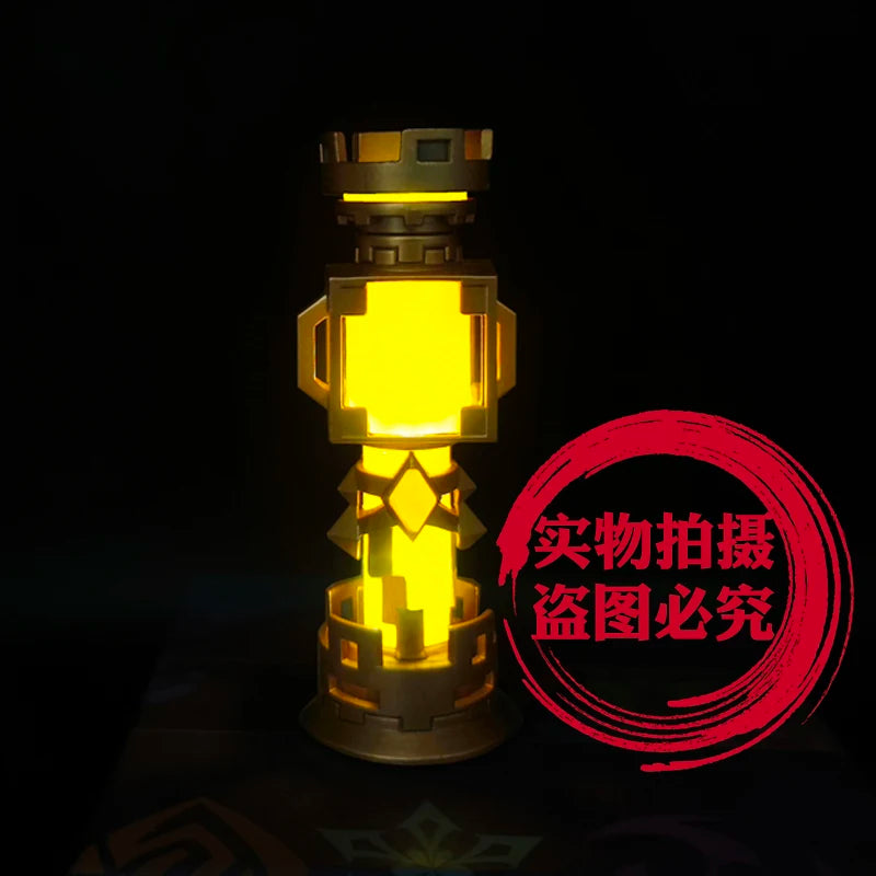 Genshin Impact Mavuika Beelzebul Zhong Li Barbatos Gnosis Plural Gnoses Anime Cosplay Luminescent Metal Night Light Pendant