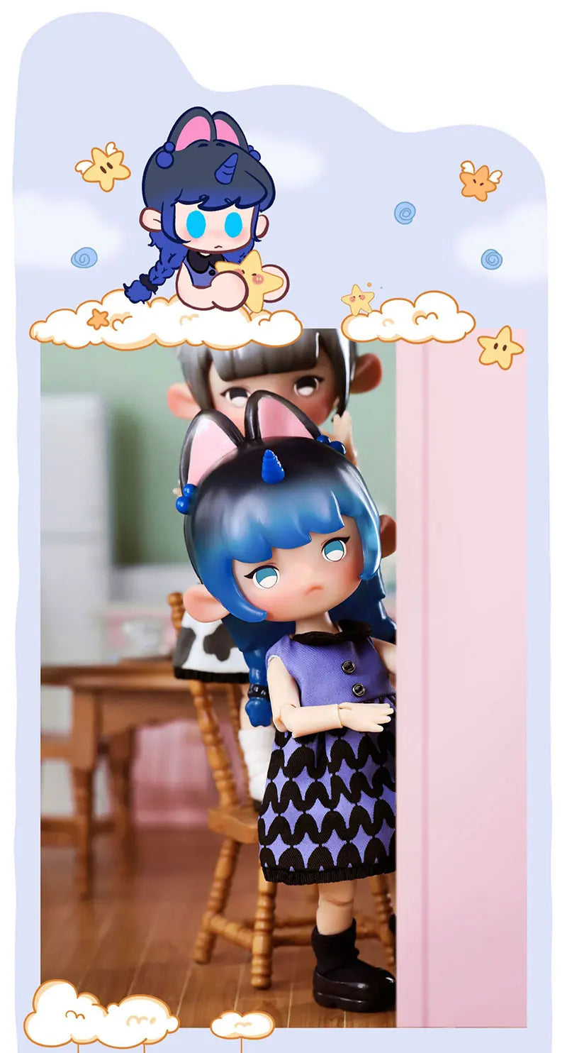 Penny Box Obtisu11 Dolls Blind Box Cute Elf Unicorn Bjd Joint Figures Mystery Box Anime Model Kawaii Surprise Toy for Kid Girl
