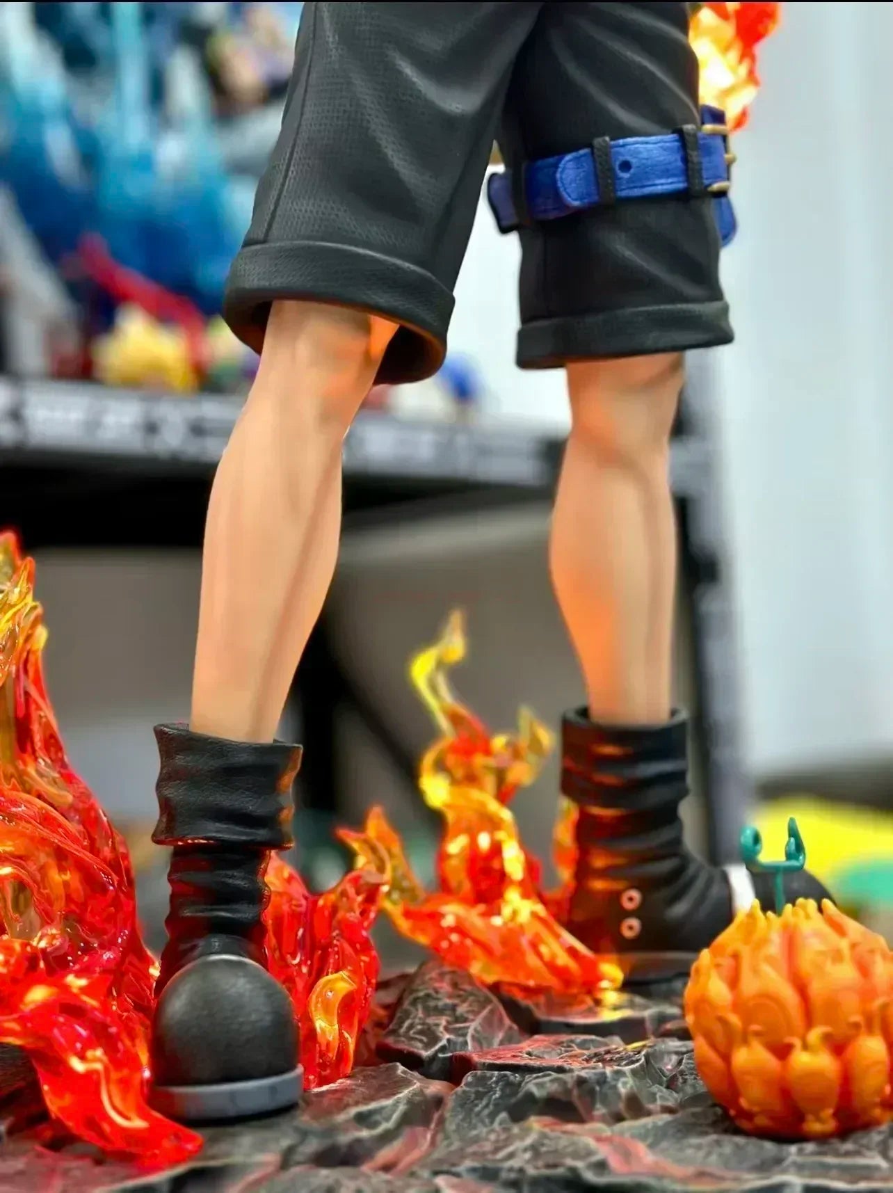 70cm New One Piece Gk Fantasy Third Anniversary 1/3 Ace Super Huge Collect Figures Trendy Statue Anime Decoration Christmas Gift
